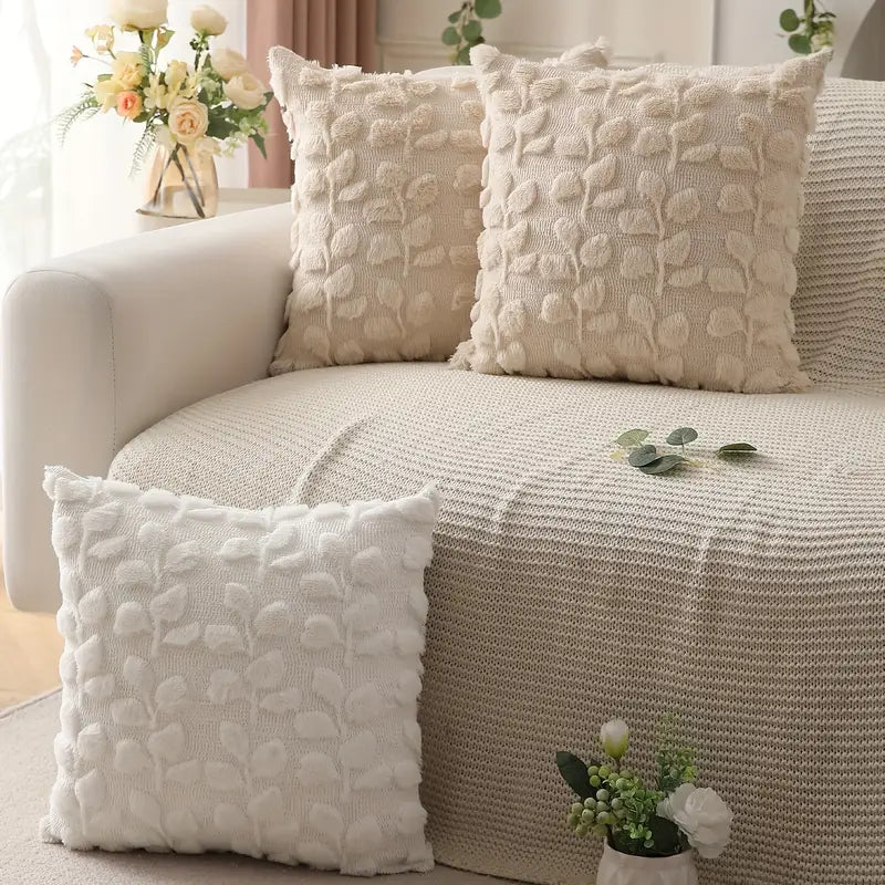 Eucalyptus Pillow Covers 18x18 - Farmhouse Throw Pillow Set