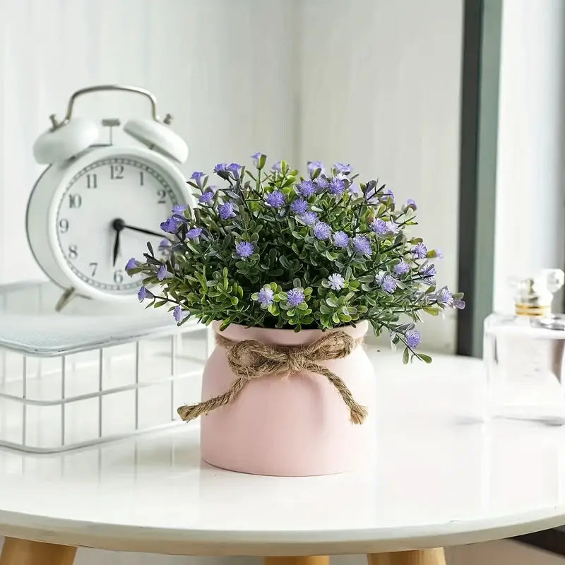 Artificial Lavender Plant - Macaron Pot - Indoor/Outdoor Decor