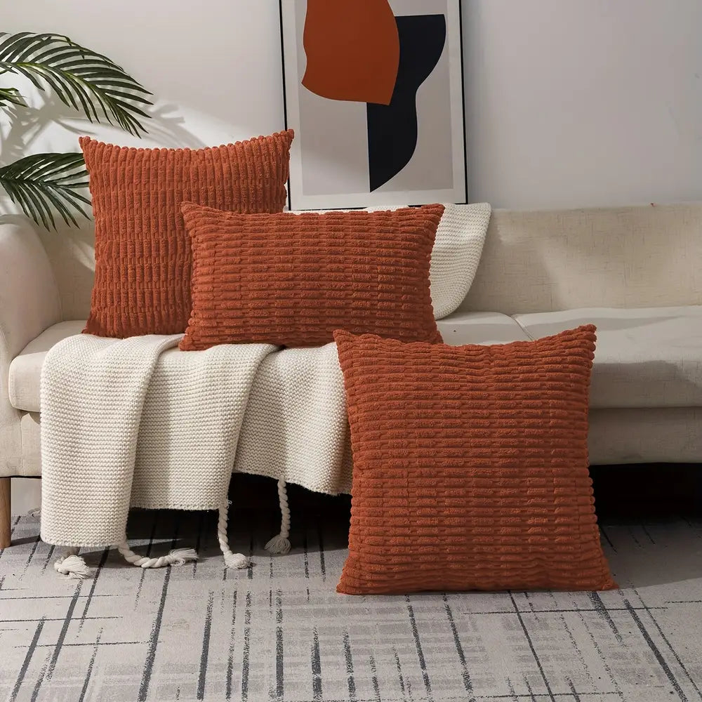 1pc, Rust Colour Throw Pillow Cover for Home Decor