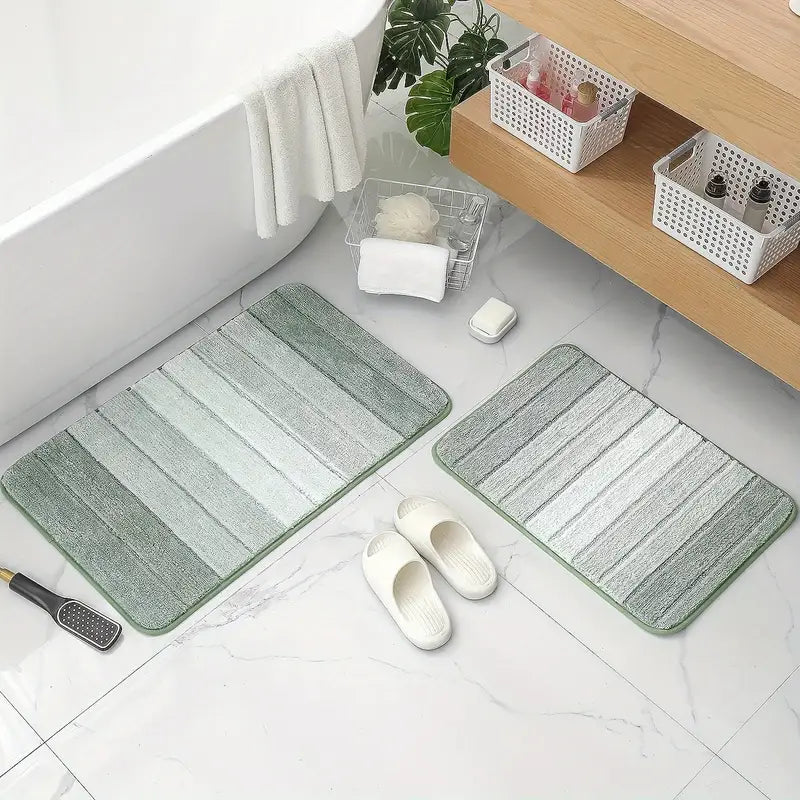 Luxury Microfiber Bath Mat - Non Slip, Absorbent, Quick Dry