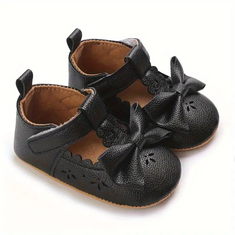 Chaussures bébé fille avec nœud | Chaussures de marche respirantes, légères et antidérapantes pour le printemps et l'automne