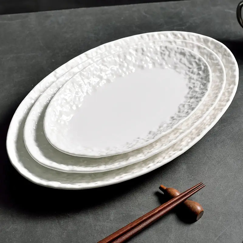 Luxury Oval Ceramic Fish Steamer Plate