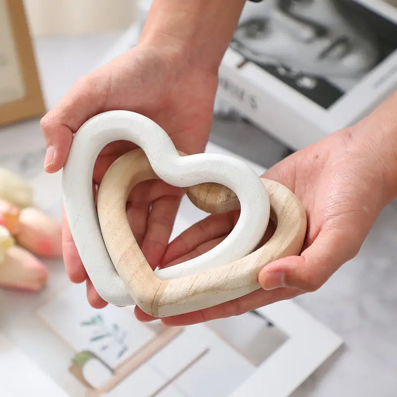 Wooden Heart Gift - Handmade Valentine's Anniversary Decor