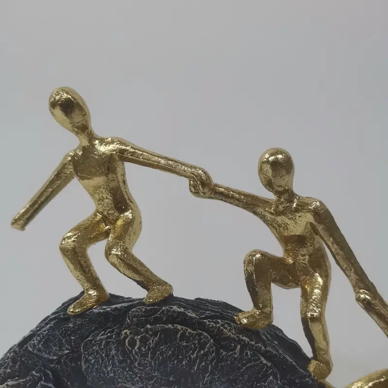 Climbing Figurine Statue - Inspirational Home Office Gym Decor Gift