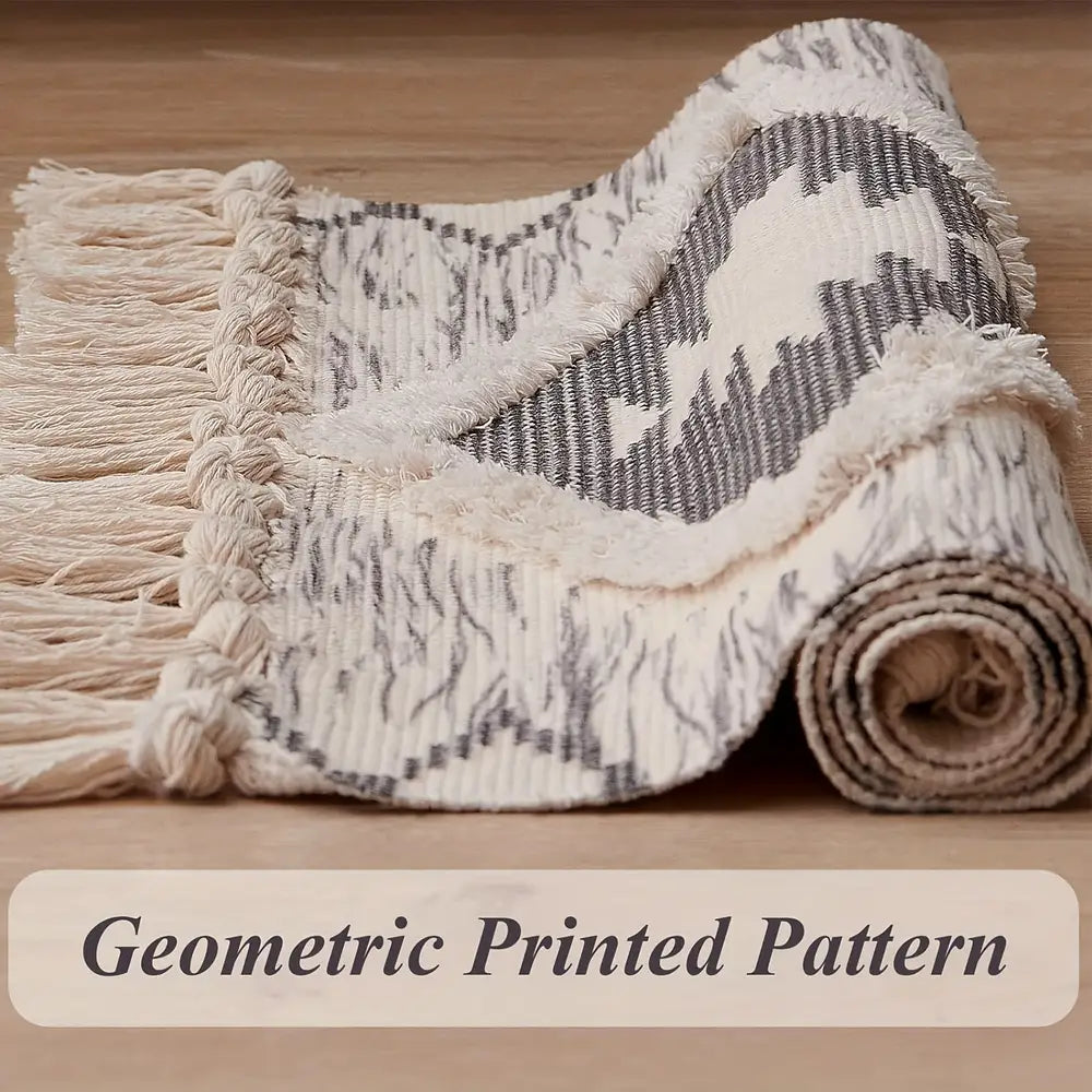 Tassel Bohemian Bathroom Rug Mat
