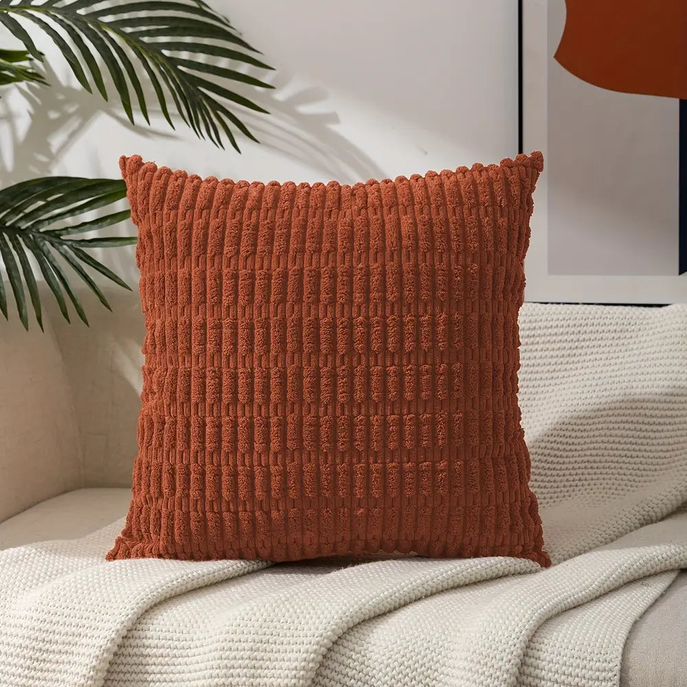 1pc, Rust Colour Throw Pillow Cover for Home Decor
