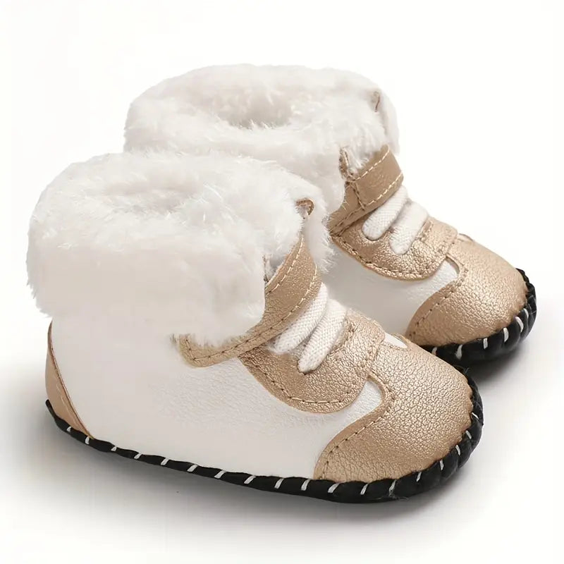 Warm Plush Baby Booties | Breathable Snow Boots for Newborn Prewalkers