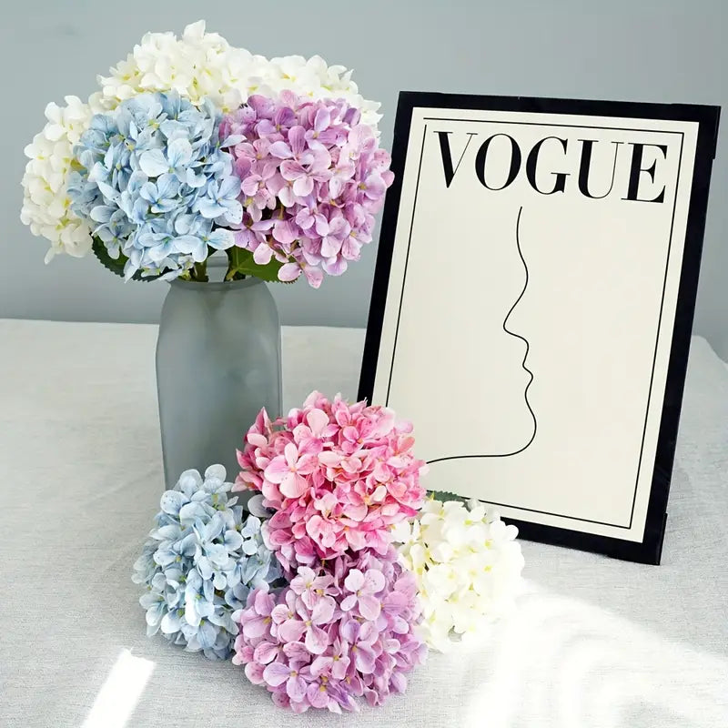 Artificial Hydrangea Flowers - Silk Wedding Bouquet Centerpieces