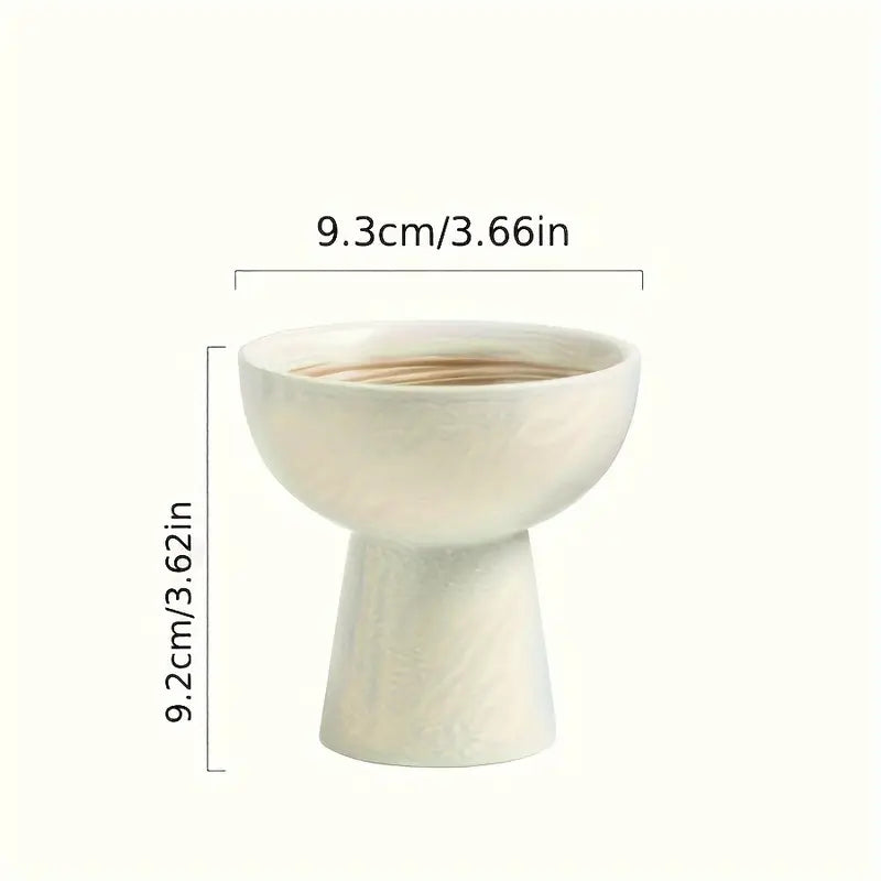 Vintage Ceramic Dessert Bowl – Elevated Microwave-Safe Treat Cup