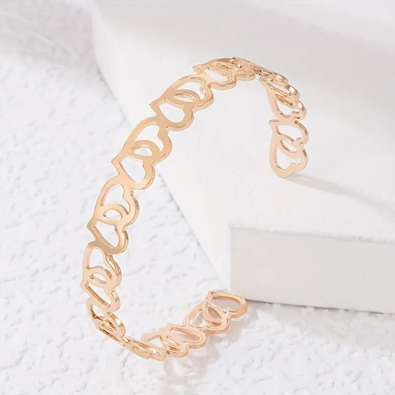 Gouden holle geometrische armband - Minimalistische sieraden voor vrouwen