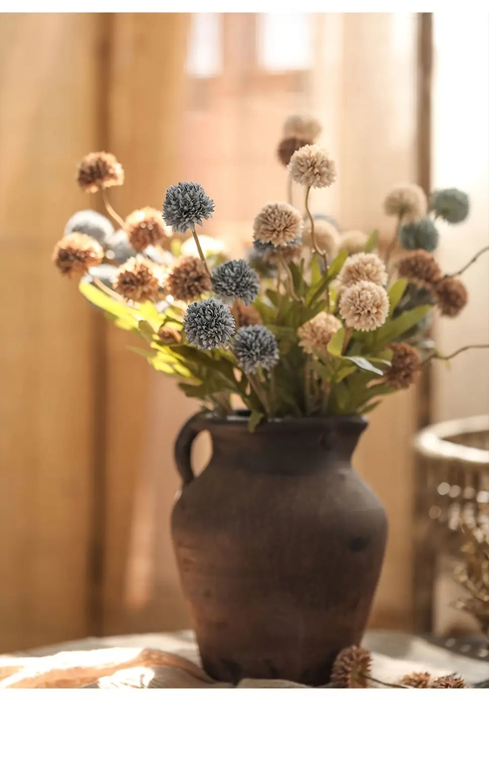 8pcs Vibrant Artificial Dandelion Bouquet