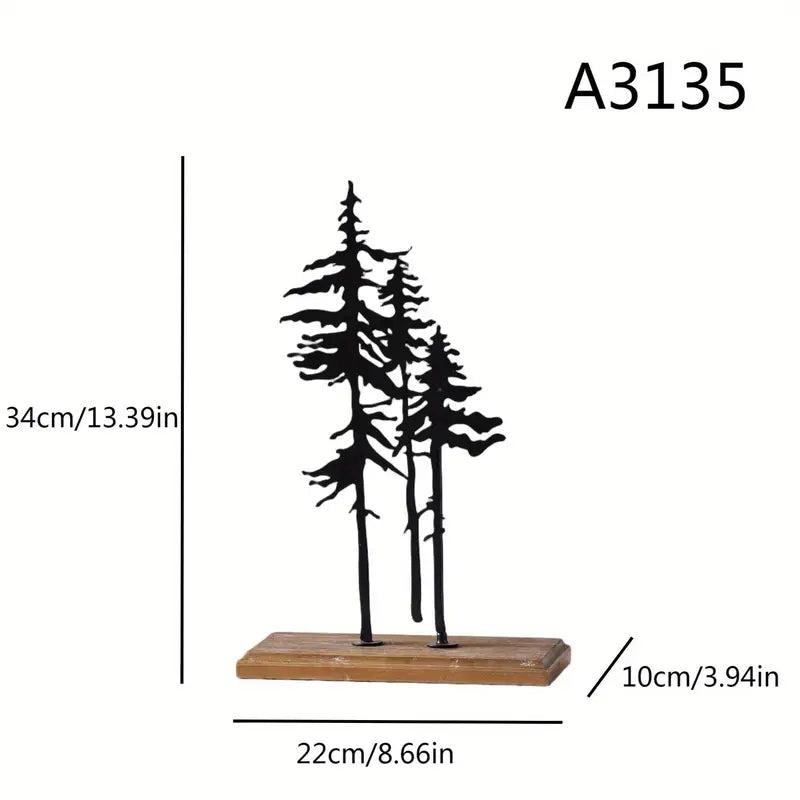 Metal Silhouette Ornaments - Whimsical Desktop Home Decor
