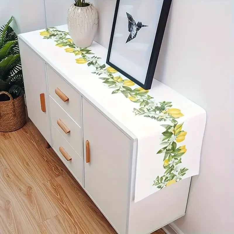 1pc Fresh Lemon Pattern Table Runner