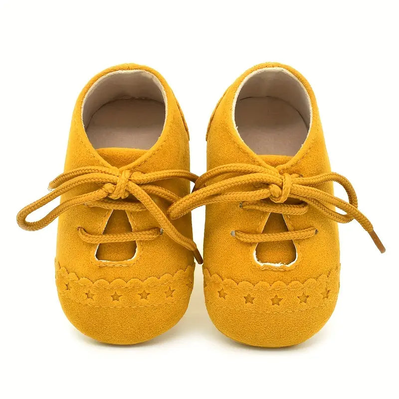 Vintage Star Pattern Toddler Sneakers | Casual Lace-Up Shoes for Boys & Girls