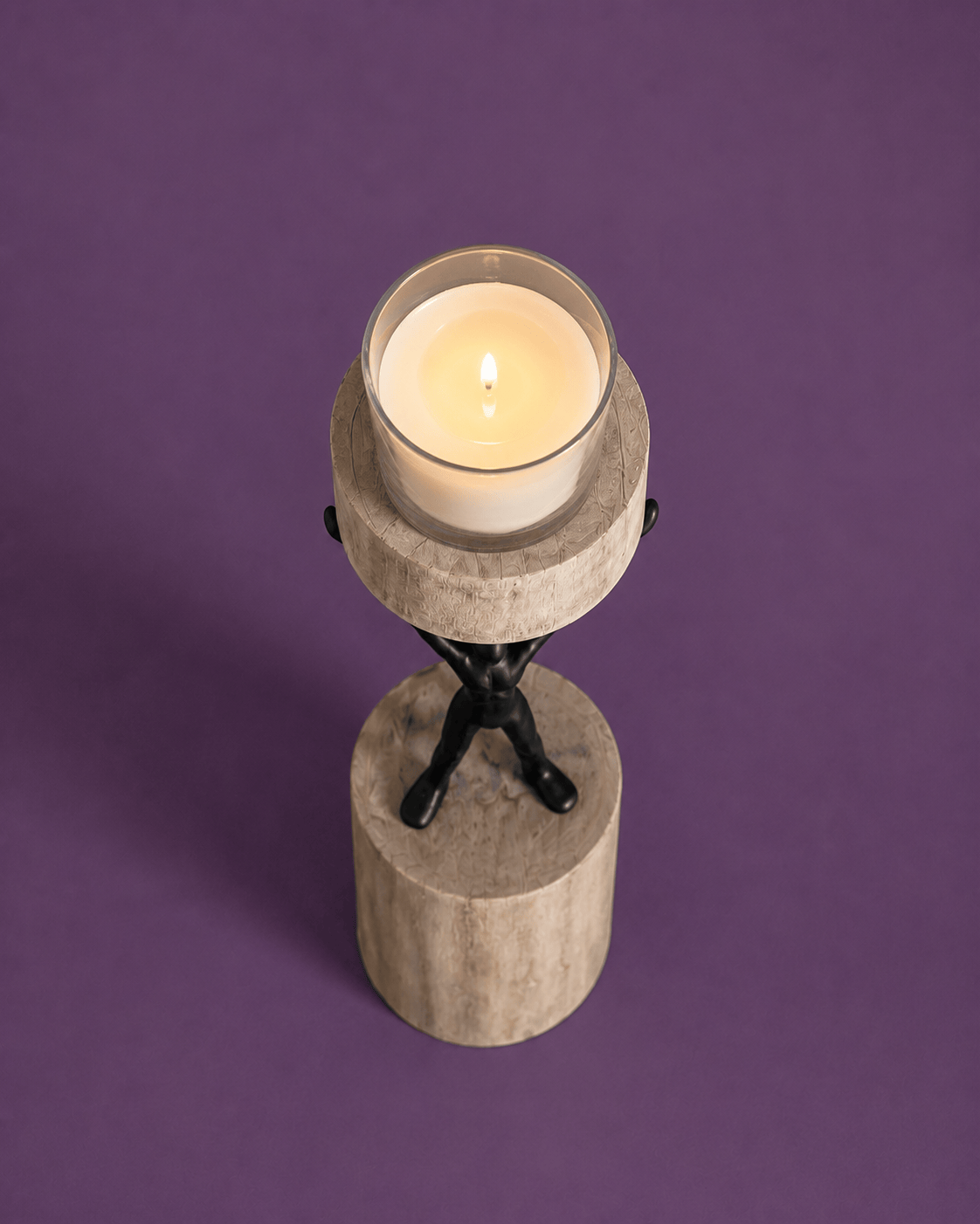 Orion - Wood Men Candle Stand - Large
