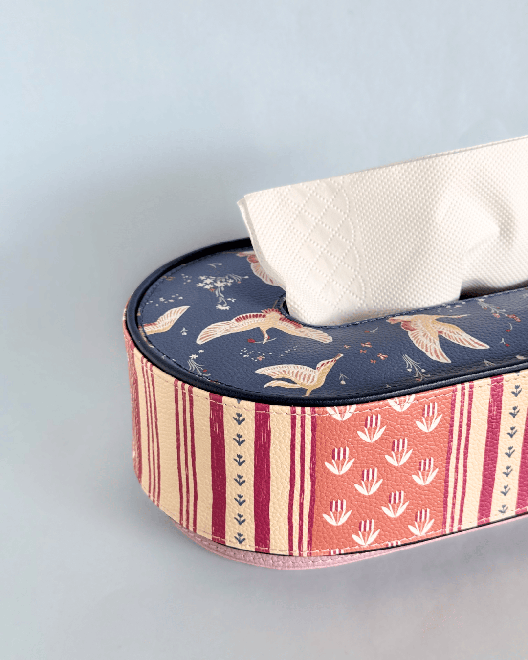 Storage Airborne Vegan Leather Tissue Box