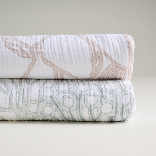Vine Bloom | Cotton Gauze | Bath Set