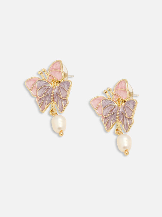 Pearl Embellished Studs – Elegant Earwear – Gold-Plated – Retail Assortment