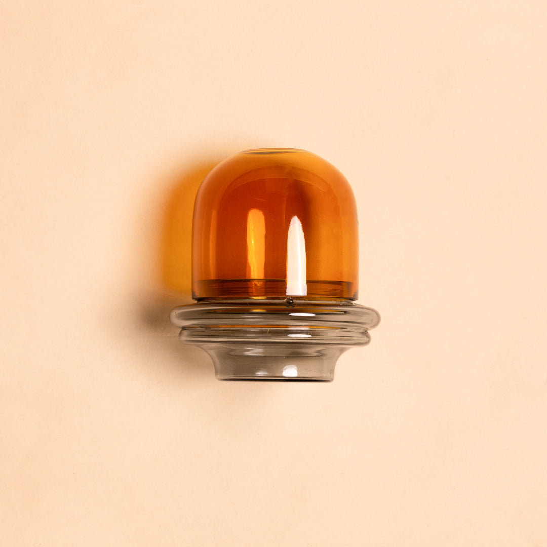 Borosilicate Glass Candle Holder Dome - 2 Colors