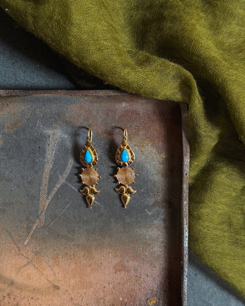 Na-gyen Akor | Akor Earrings – Turquoise