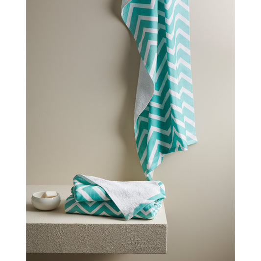 Hammam Terry Chevron Towel - Quick-Drying, Lightweight