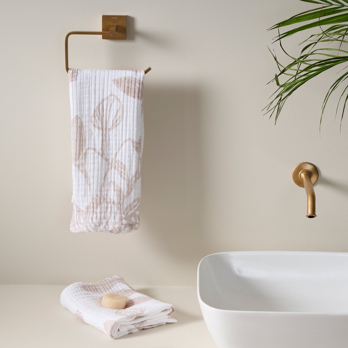Cotton Gauze Hand Towel - Quick-Drying