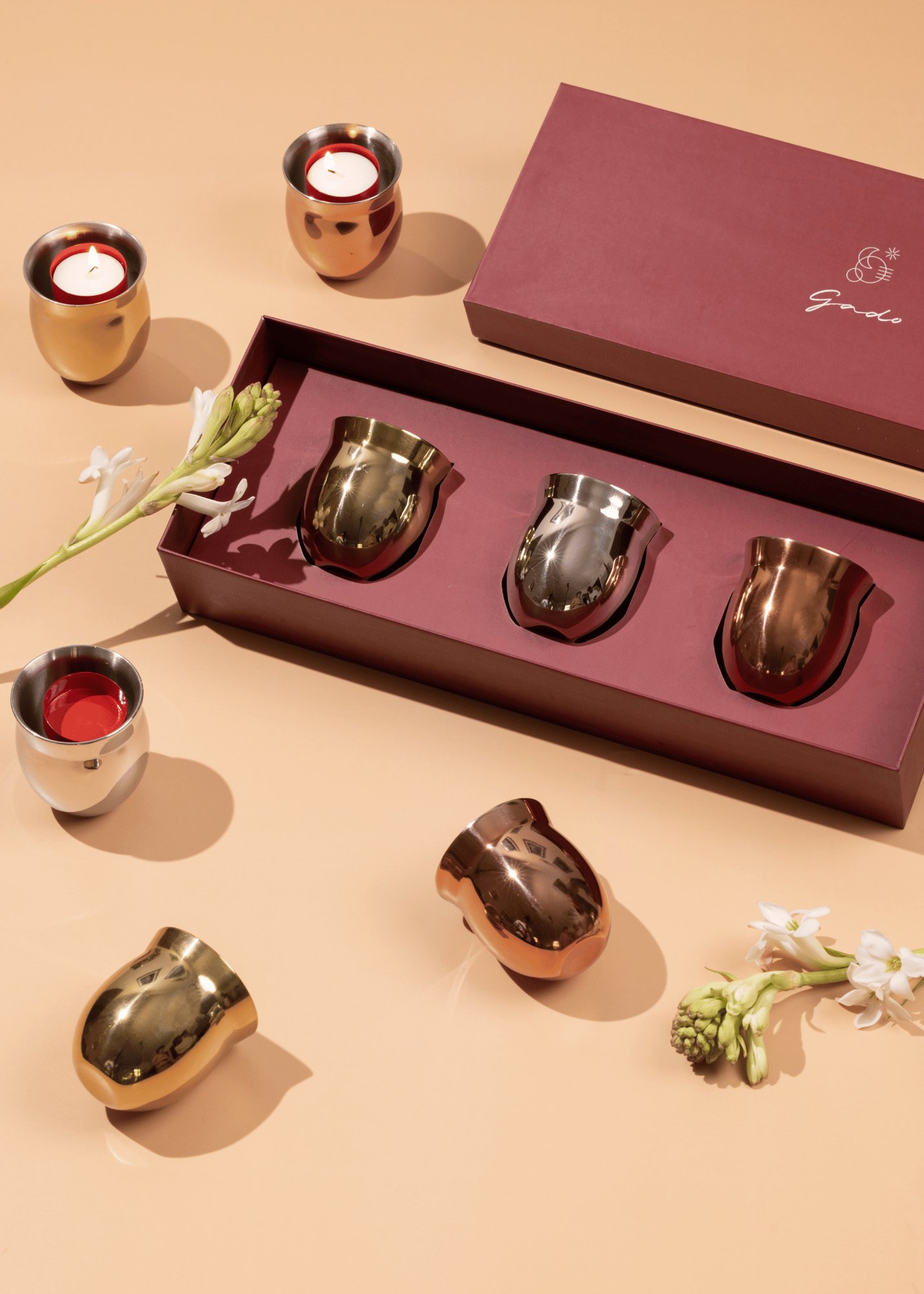 Shikora Tea Light Holders - Set of 3