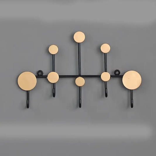 Wall Mounted Towel Rack - Entryway Hooks, Coat & Key Hanger
