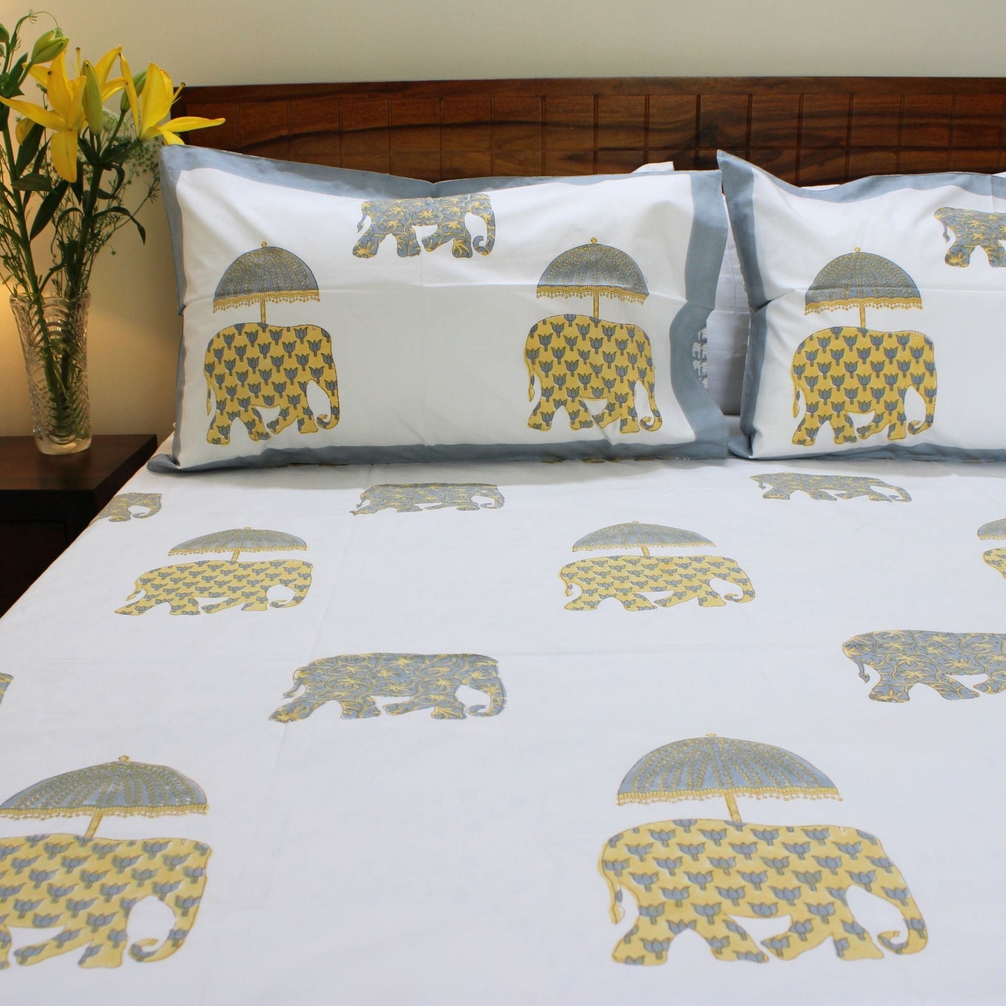 Bedsheet | Cotton Handblock | Set of 3