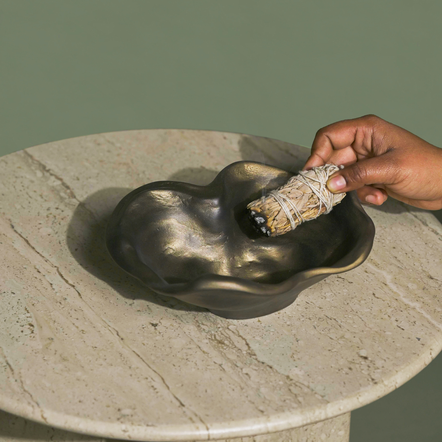 Marble Dust Serving Bowl - Two Sizes, Food-Safe