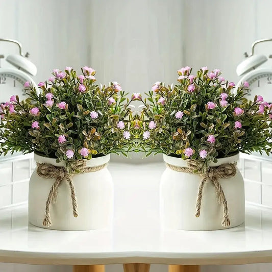 Artificial Lavender Plant - Macaron Pot - Indoor/Outdoor Decor