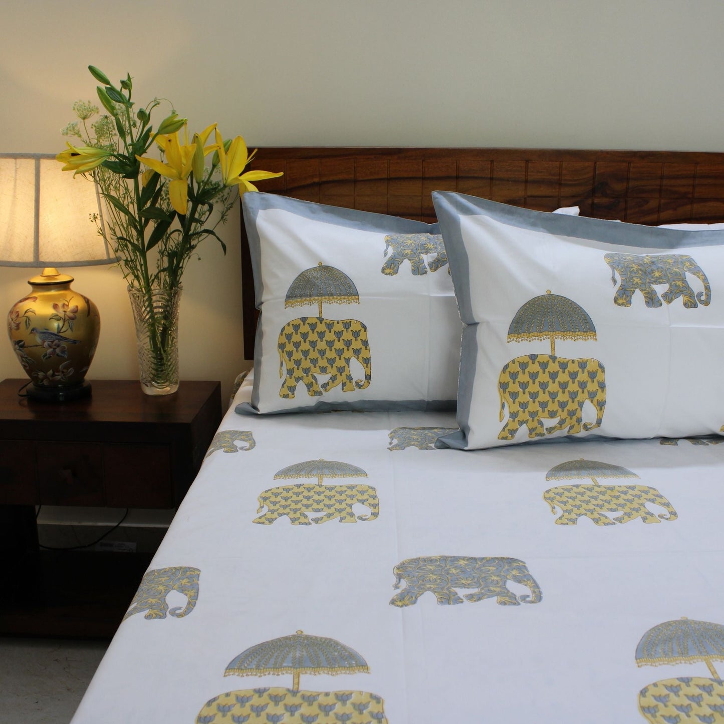 Bedsheet | Cotton Handblock | Set of 3