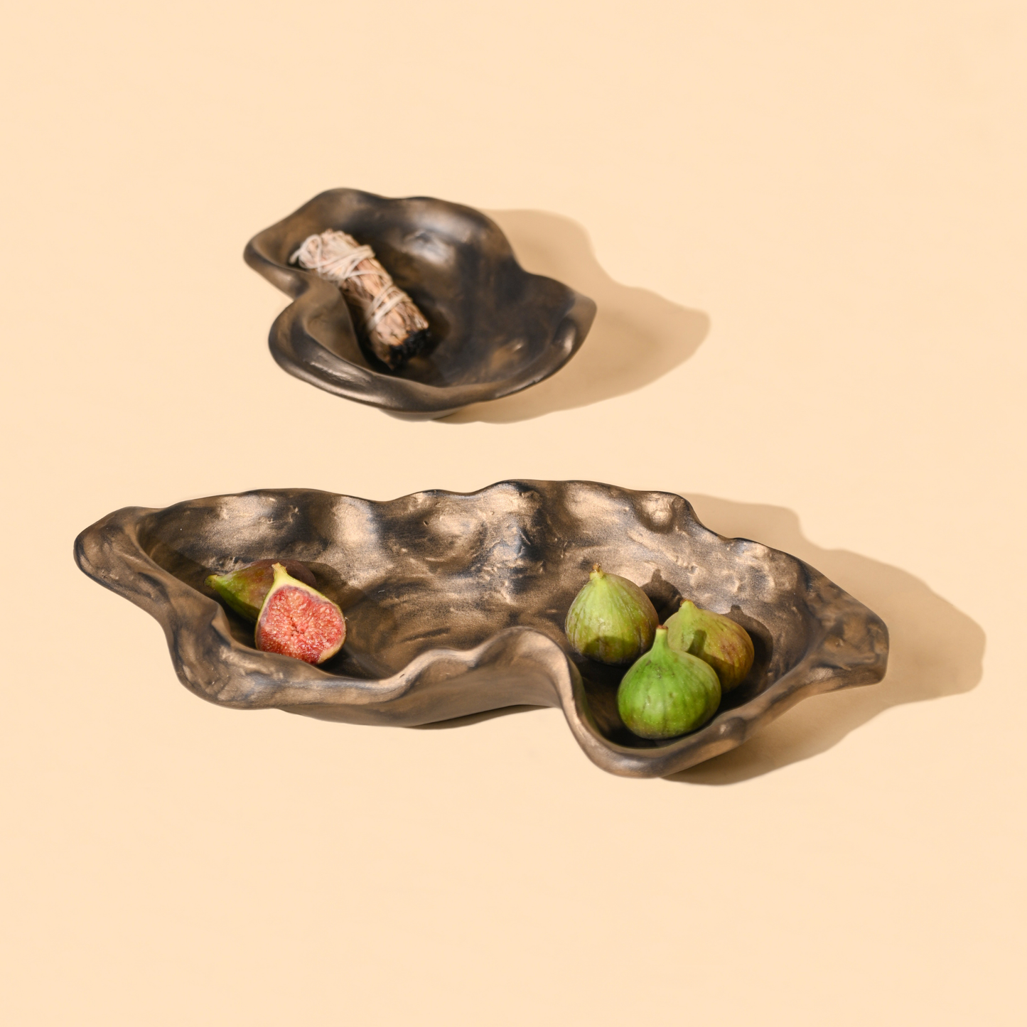 Marble Dust Serving Bowl - Two Sizes, Food-Safe