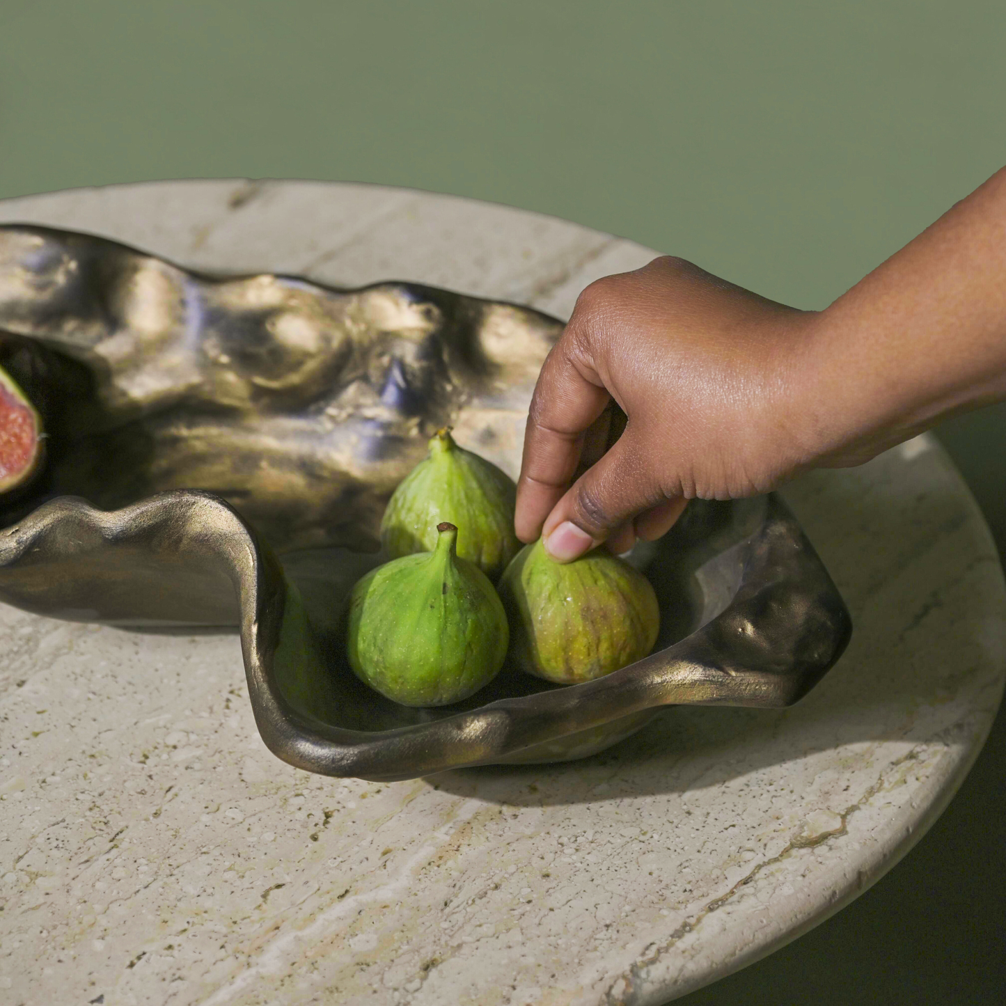 Marble Dust Serving Bowl - Two Sizes, Food-Safe