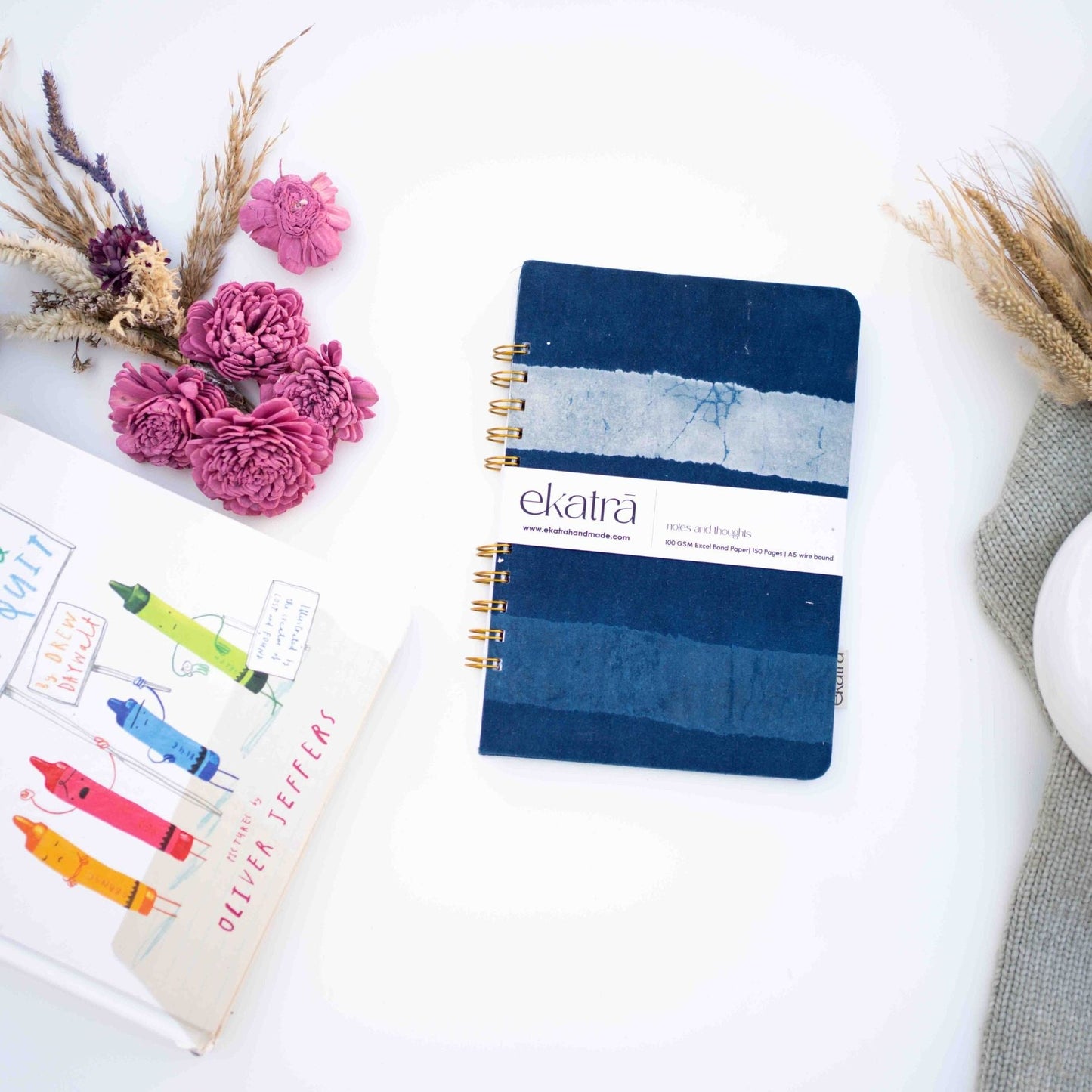 Wire-Bound Journal - Handcrafted, A5 Ruled, 100 GSM Sustainable