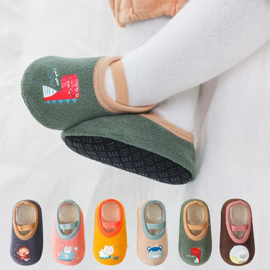 Baby Floor Shoes Socks | Non-Slip Toddler Socks with Cute Cartoon Design