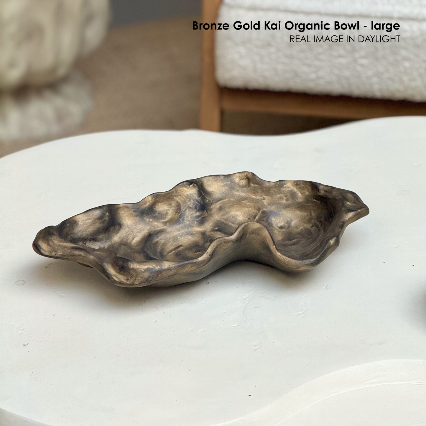Marble Dust Serving Bowl - Two Sizes, Food-Safe