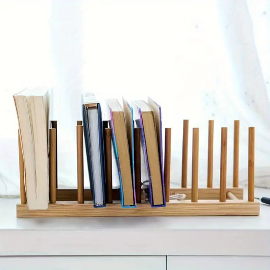 Pupitre à livres en bambou – Support portable et multifonctionnel pour table de chevet et bureau
