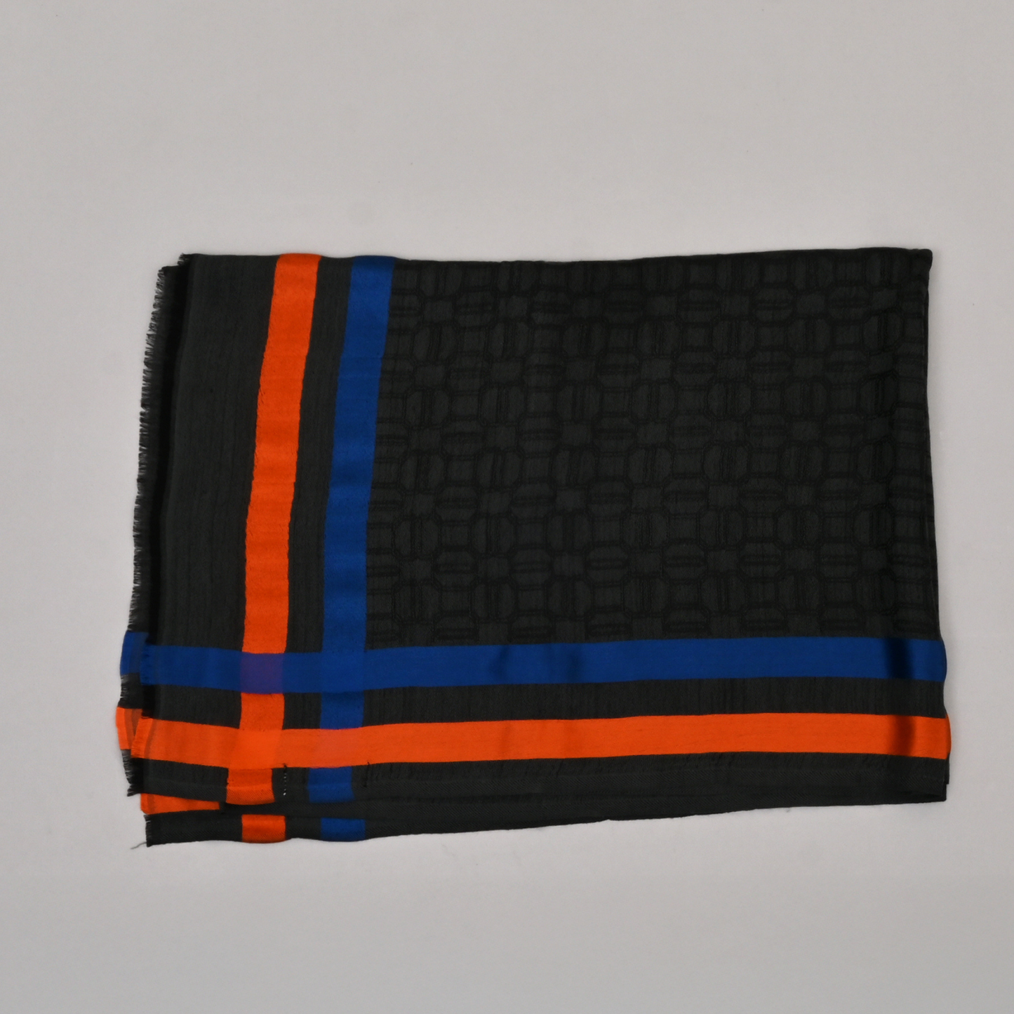Scarf | Wool Silk Unisex | Maroon Orange