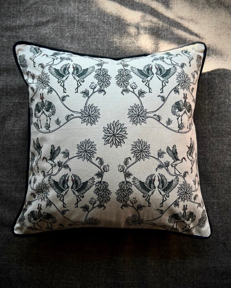 Trung-Trung Karpo | Stork Dance Cushion Cover