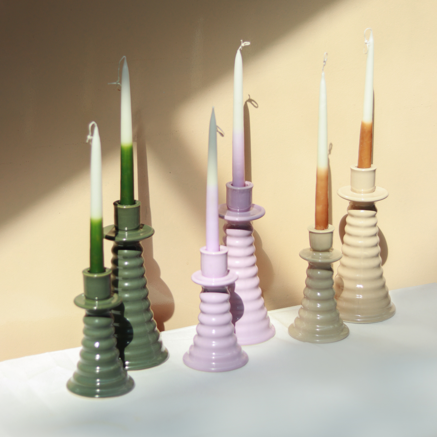 Ombré Hand-dipped Taper Candles