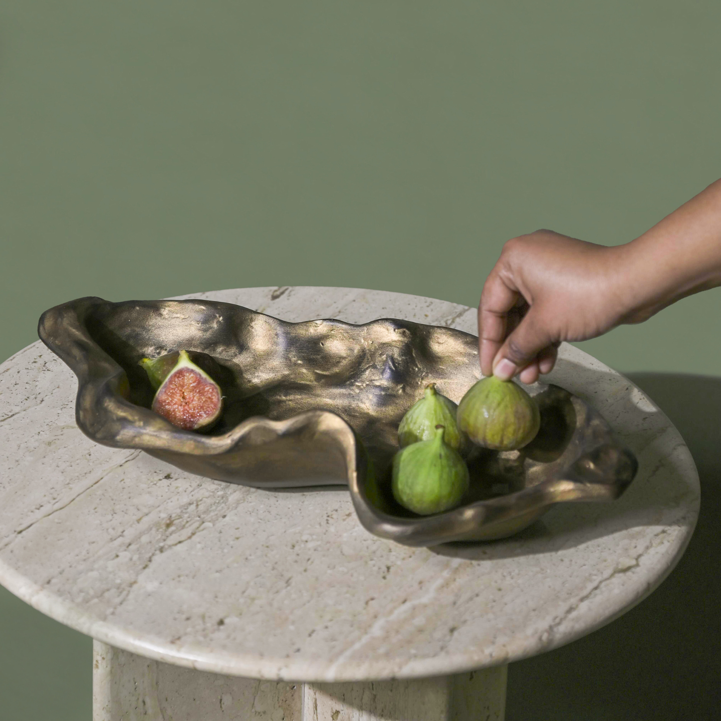 Marble Dust Serving Bowl - Two Sizes, Food-Safe