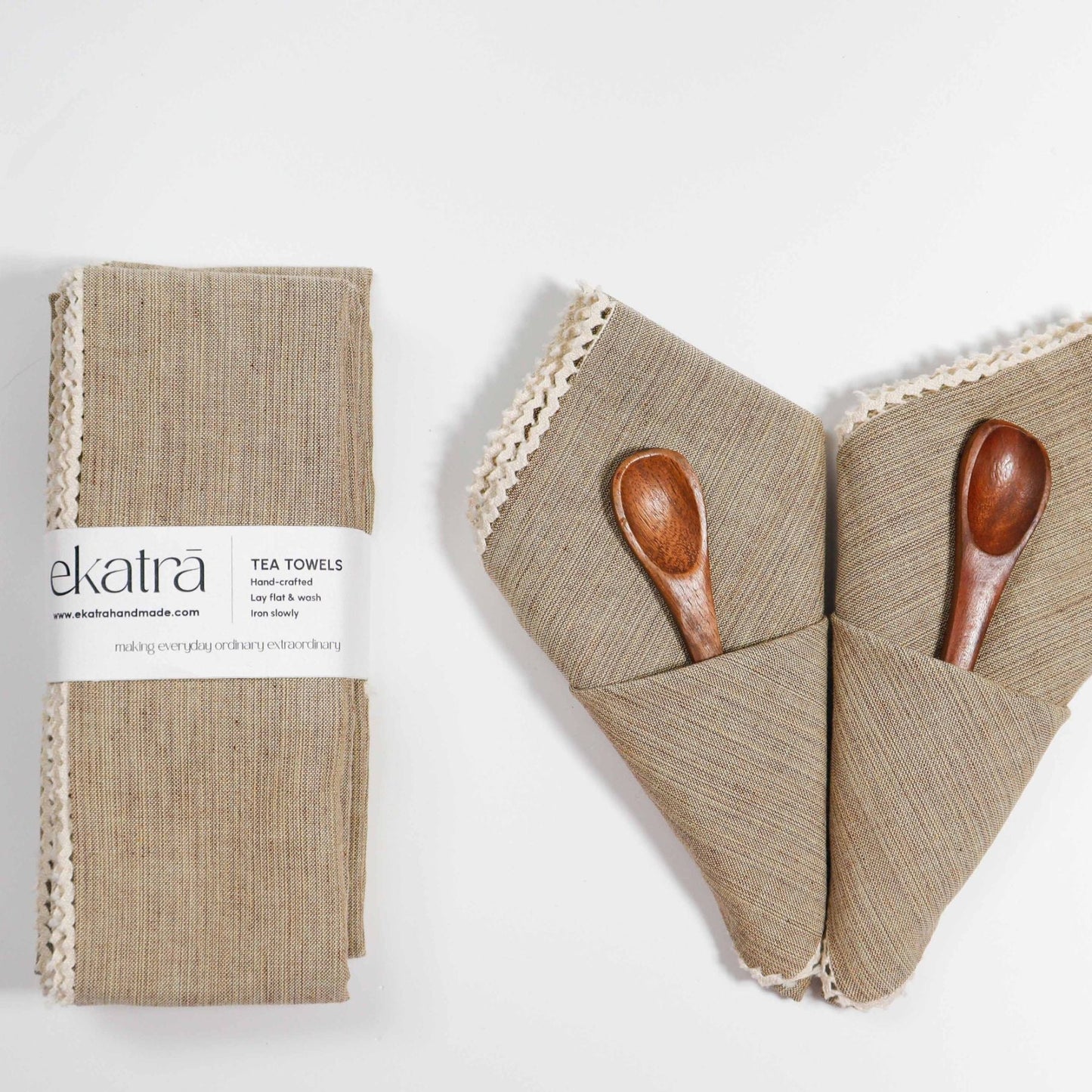 Cotton Absorbent Tea Towel - Sets of 4, 6 or 8