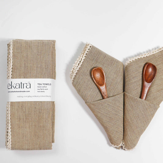 Cotton Absorbent Tea Towel - Sets of 4, 6 or 8
