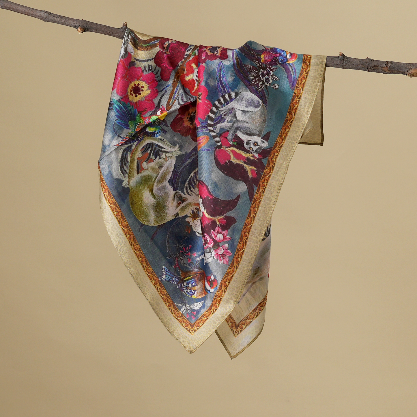 Scarf | Mulberry Silk Vivid Nature