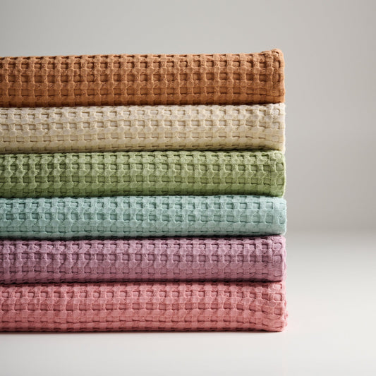 Cotton Waffle Towel - Hand, Chalk