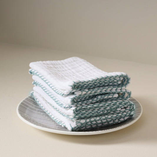 Cotton Towel With Gauze Weave - Quick-Drying For Face