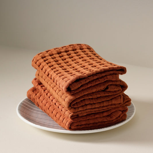 Cotton Bamboo Towel Waffle Weave - Hypoallergenic