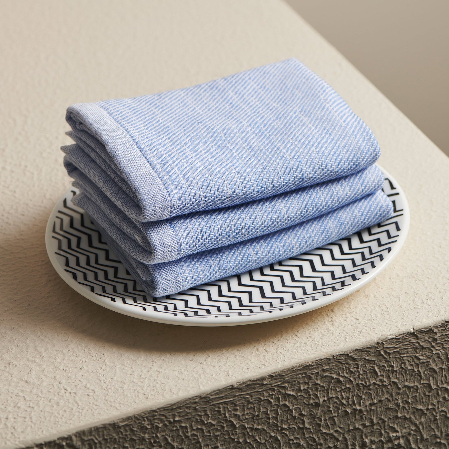 Hammam Terry Face Towel - Quick-Drying, Cobalt