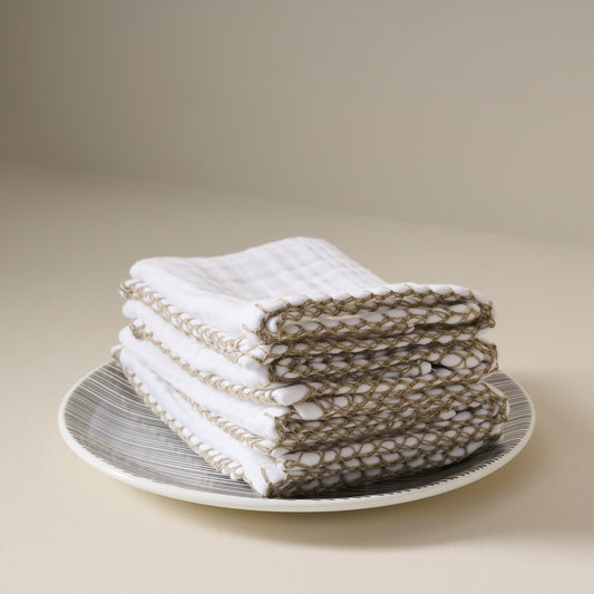 100% Cotton Gauze Face Towel - Quick-Drying